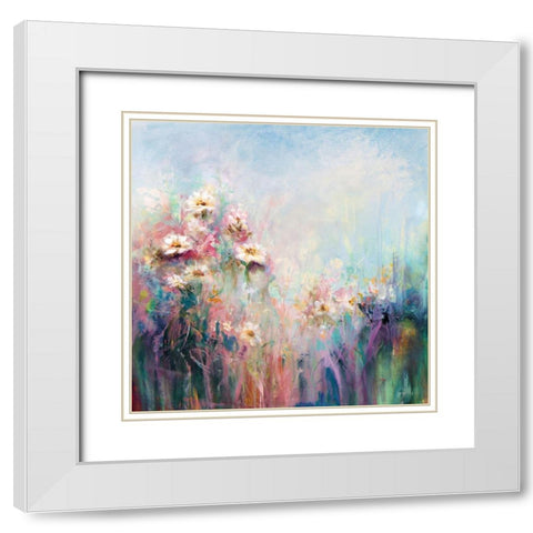 Spring Collection White Modern Wood Framed Art Print with Double Matting by Hale, Karen