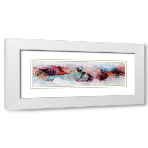 Time Span White Modern Wood Framed Art Print with Double Matting by Hale, Karen