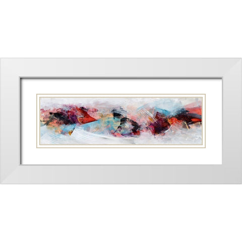 Time Span White Modern Wood Framed Art Print with Double Matting by Hale, Karen
