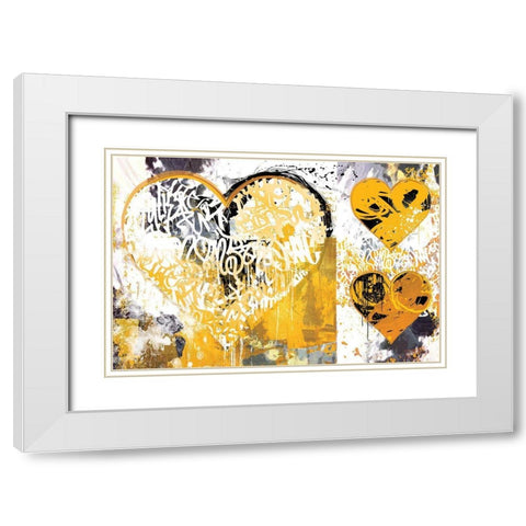 Continental Rummy White Modern Wood Framed Art Print with Double Matting by Hastings, Porter