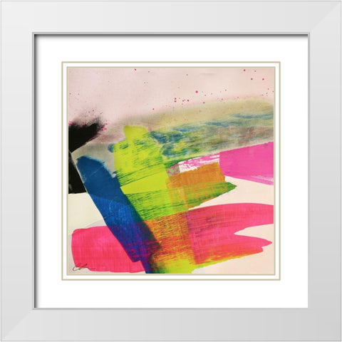 Whale Watching No. 1 White Modern Wood Framed Art Print with Double Matting by Hendrick, Cathe