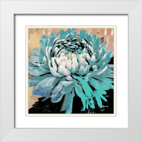 Boom Bloom No. 2 White Modern Wood Framed Art Print with Double Matting by Hastings, Porter