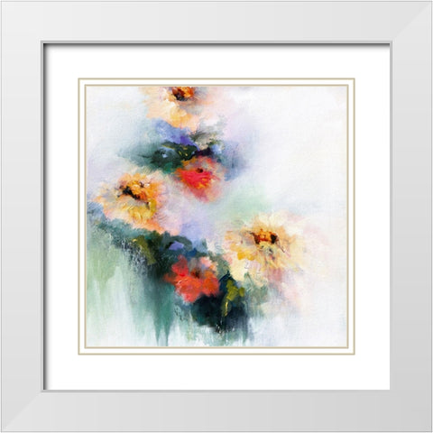 Unfolding White Modern Wood Framed Art Print with Double Matting by Hale, Karen