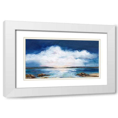 Gentle Breeze White Modern Wood Framed Art Print with Double Matting by Hale, Karen