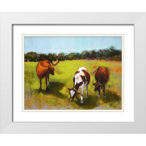 Hannah and Her Sisters White Modern Wood Framed Art Print with Double Matting by Hootnick, Sally