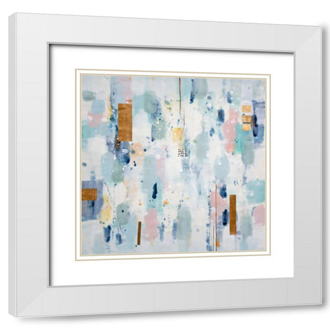 Sunset White Modern Wood Framed Art Print with Double Matting by Hootnick, Sally