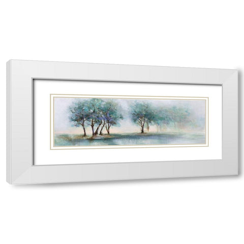 Dawn Light White Modern Wood Framed Art Print with Double Matting by Hale, Karen