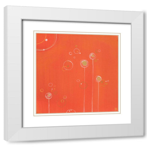 Photosynthesis I White Modern Wood Framed Art Print with Double Matting by Han, Stephanie