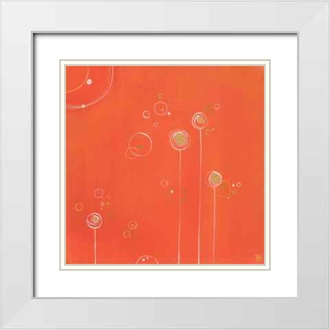 Photosynthesis I White Modern Wood Framed Art Print with Double Matting by Han, Stephanie