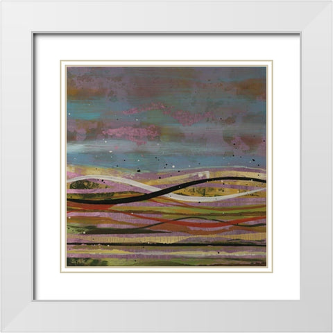High Plains 1 White Modern Wood Framed Art Print with Double Matting by Hile, Scott