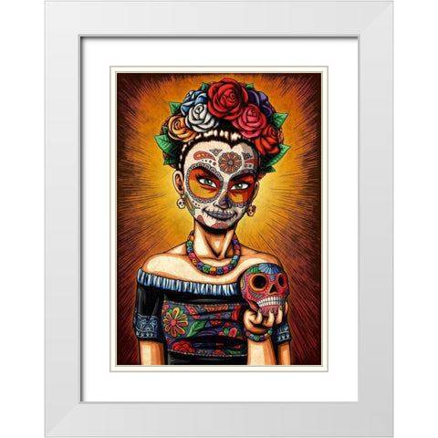 Rita White Modern Wood Framed Art Print with Double Matting by Ivins, Nicholas