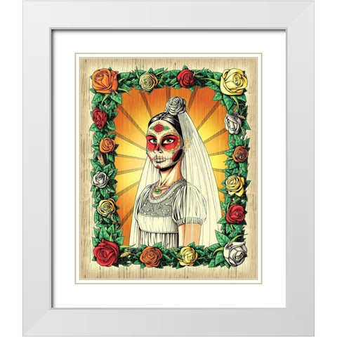 Muerta Bride White Modern Wood Framed Art Print with Double Matting by Ivins, Nicholas