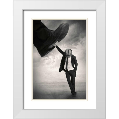 Still Standing White Modern Wood Framed Art Print with Double Matting by Ingberg, Tommy