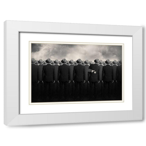 Shell White Modern Wood Framed Art Print with Double Matting by Ingberg, Tommy