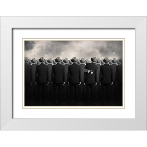 Shell White Modern Wood Framed Art Print with Double Matting by Ingberg, Tommy