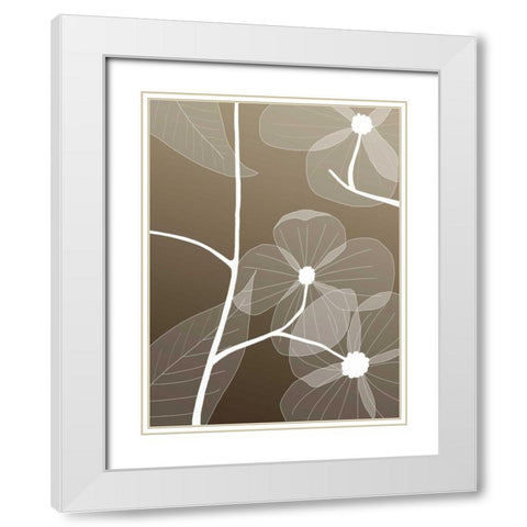 IN246_1 White Modern Wood Framed Art Print with Double Matting by GraphINC Studio
