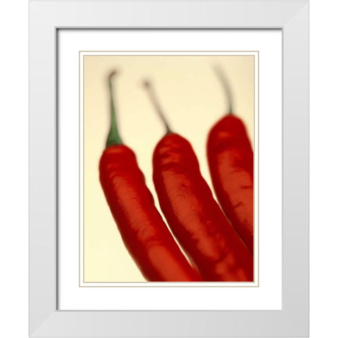 Chili White Modern Wood Framed Art Print with Double Matting by PhotoINC Studio