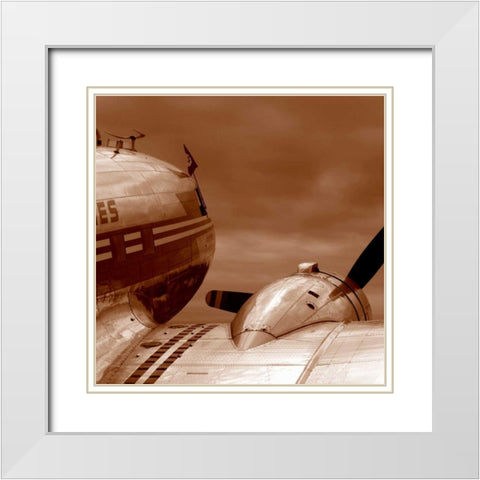 Aviation 1 White Modern Wood Framed Art Print with Double Matting by PhotoINC Studio