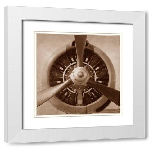 Aviation 2 White Modern Wood Framed Art Print with Double Matting by PhotoINC Studio