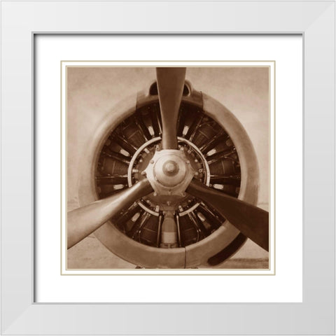 Aviation 2 White Modern Wood Framed Art Print with Double Matting by PhotoINC Studio