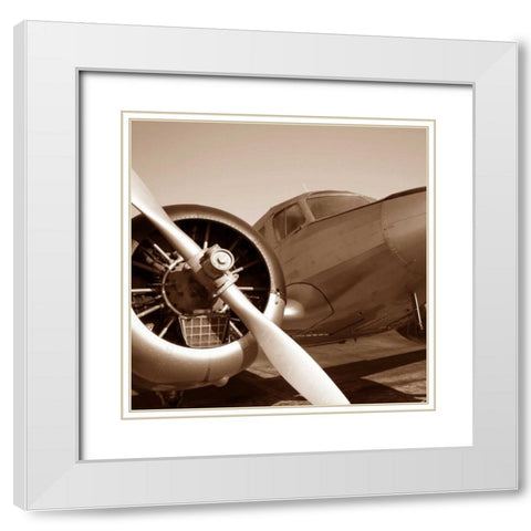 Aviation 3 White Modern Wood Framed Art Print with Double Matting by PhotoINC Studio