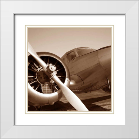 Aviation 3 White Modern Wood Framed Art Print with Double Matting by PhotoINC Studio