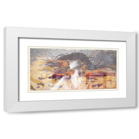 Girl Style White Modern Wood Framed Art Print with Double Matting by GraphINC