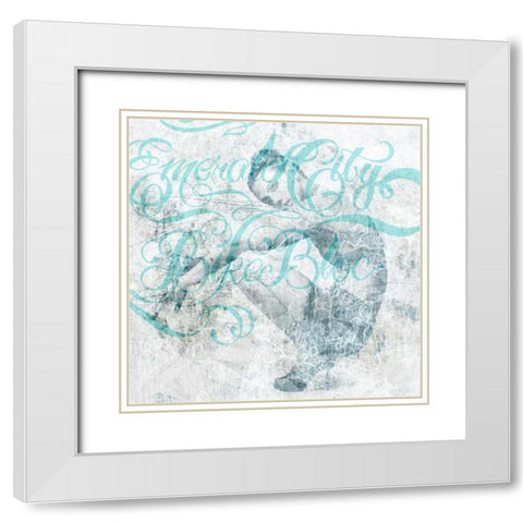 Whataâ‚¬â„¢s Up White Modern Wood Framed Art Print with Double Matting by GraphINC