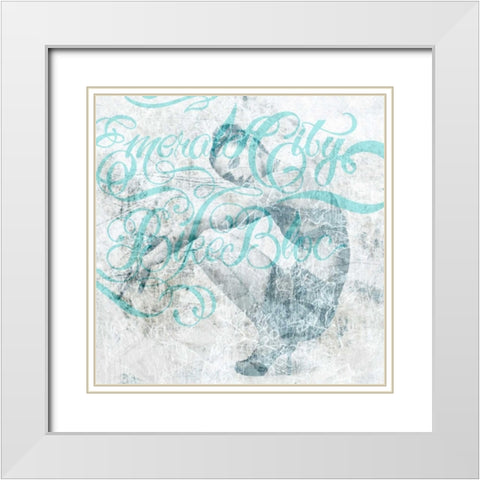 Whataâ‚¬â„¢s Up White Modern Wood Framed Art Print with Double Matting by GraphINC