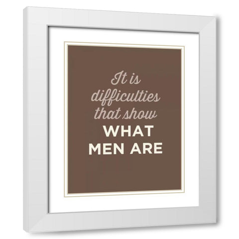 What Men Are White Modern Wood Framed Art Print with Double Matting by GraphINC