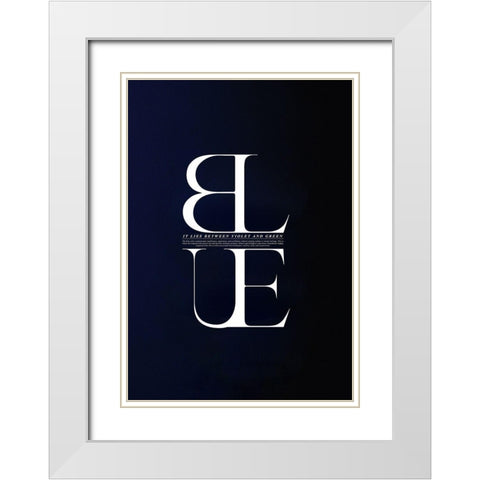 It Lies Between White Modern Wood Framed Art Print with Double Matting by Incado
