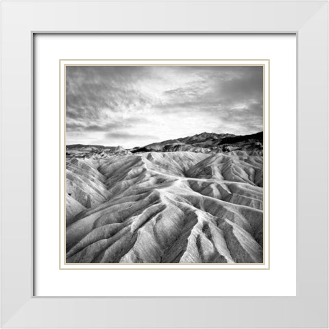 Foot of the mountain White Modern Wood Framed Art Print with Double Matting by PhotoINC Studio