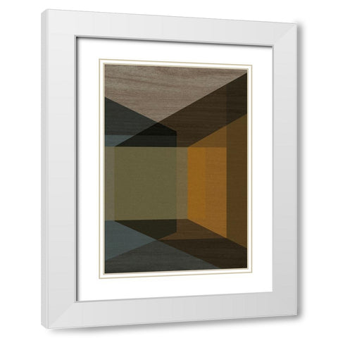 Dark Room White Modern Wood Framed Art Print with Double Matting by Incado