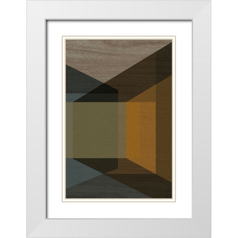 Dark Room White Modern Wood Framed Art Print with Double Matting by Incado