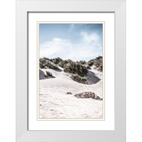 Coastal IV White Modern Wood Framed Art Print with Double Matting by Incado