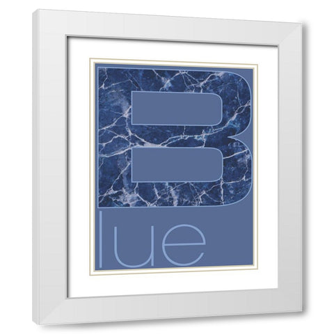 RGB 03 White Modern Wood Framed Art Print with Double Matting by TypeLike