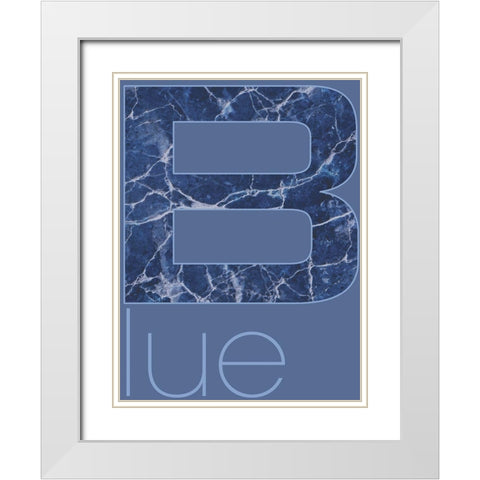 RGB 03 White Modern Wood Framed Art Print with Double Matting by TypeLike