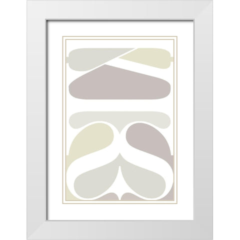 Kiss White Modern Wood Framed Art Print with Double Matting by TypeLike