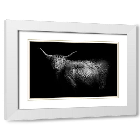 Hello White Modern Wood Framed Art Print with Double Matting by PhotoINC Studio