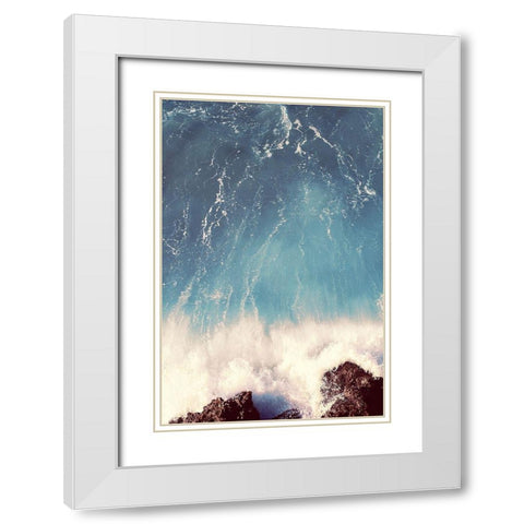 Meeting Point White Modern Wood Framed Art Print with Double Matting by PhotoINC Studio