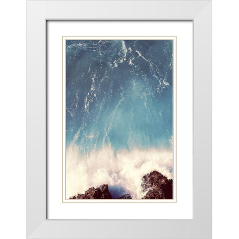 Meeting Point White Modern Wood Framed Art Print with Double Matting by PhotoINC Studio