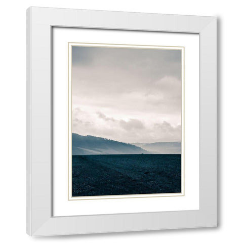 Blue Mountains VI White Modern Wood Framed Art Print with Double Matting by PhotoINC Studio