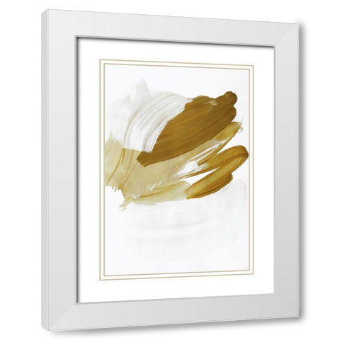 Brushes White Modern Wood Framed Art Print with Double Matting by Incado
