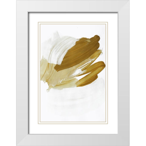 Brushes White Modern Wood Framed Art Print with Double Matting by Incado