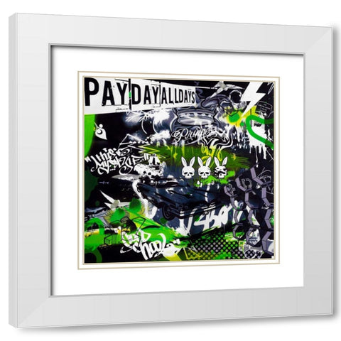 Chrysler View White Modern Wood Framed Art Print with Double Matting by Colourblind Suicide