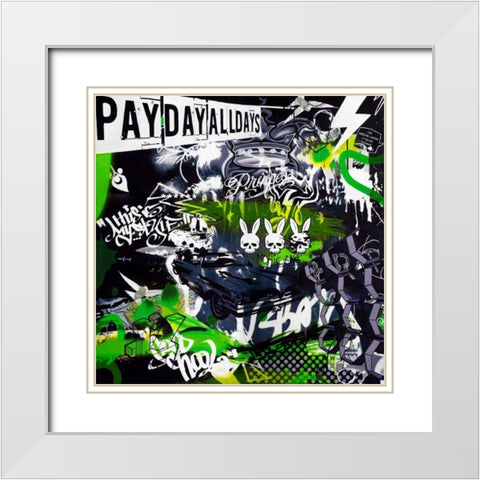 Chrysler View White Modern Wood Framed Art Print with Double Matting by Colourblind Suicide