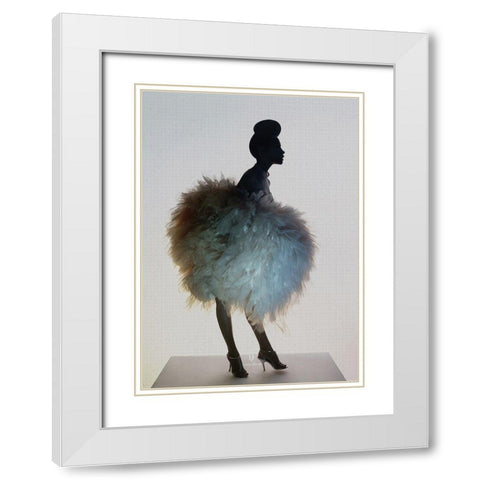 Bluemingo White Modern Wood Framed Art Print with Double Matting by Incado