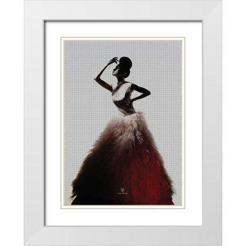 Redlingo White Modern Wood Framed Art Print with Double Matting by Incado