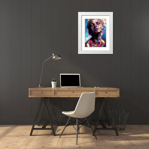 Whatever You Like White Modern Wood Framed Art Print with Double Matting by Grey, James