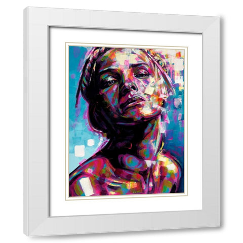 Whatever You Like White Modern Wood Framed Art Print with Double Matting by Grey, James